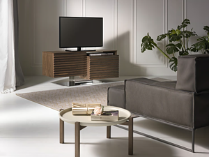 FABULUS - Swivel solid wood TV cabinet _ Pacini & Cappellini